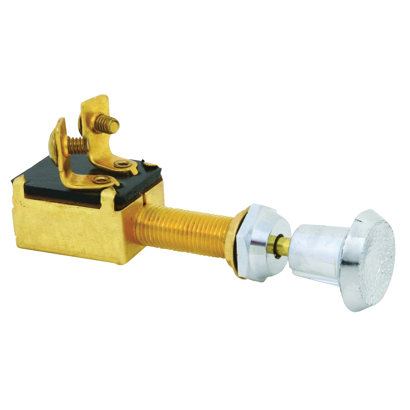 M-035C Two-Position Switch, 2-Wire Marine, Chrome-Plated