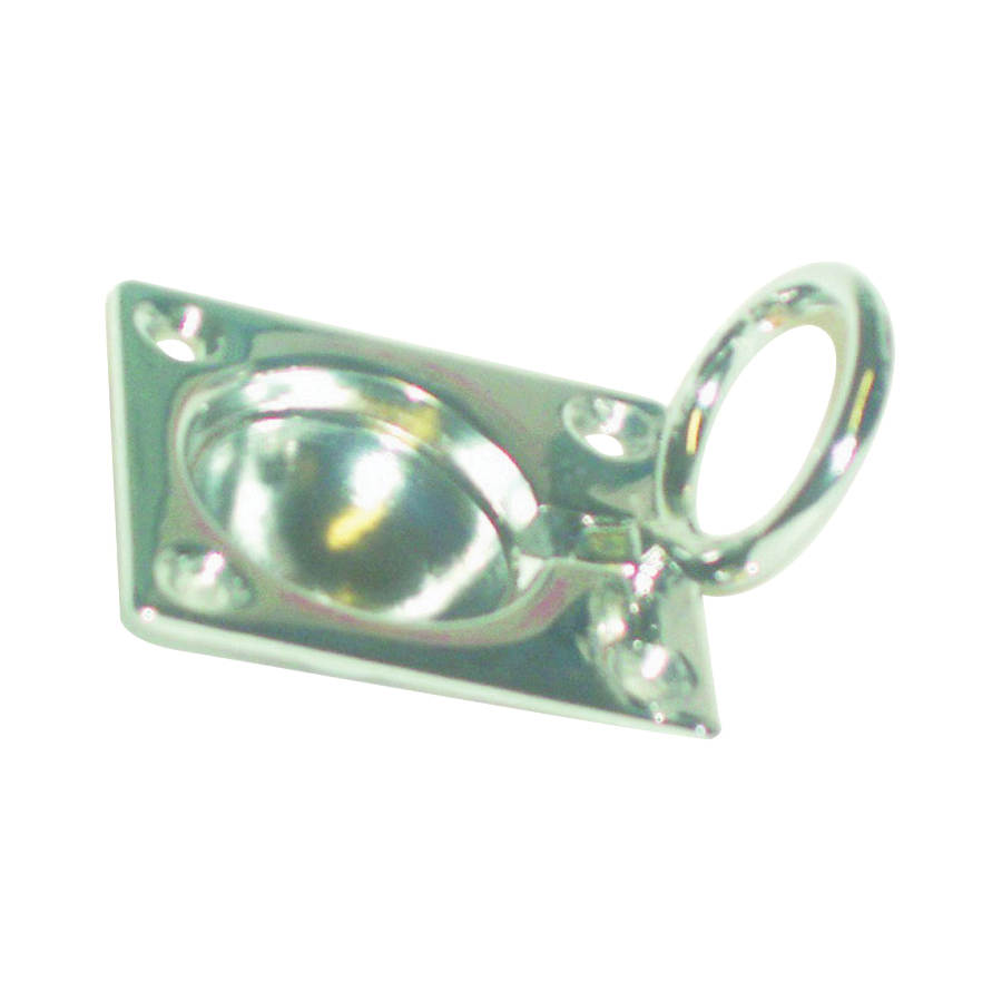 M-088C Hatch Lifting Ring, Brass, Chrome-Plated, For: Small Hatches, Cabinets and Drawers