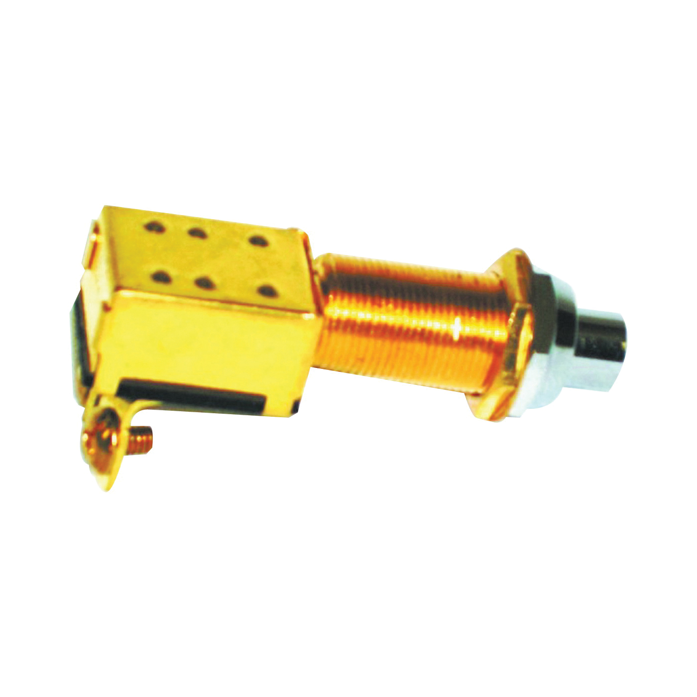 M-163C Pushbutton Switch, Universal, Chrome-Plated