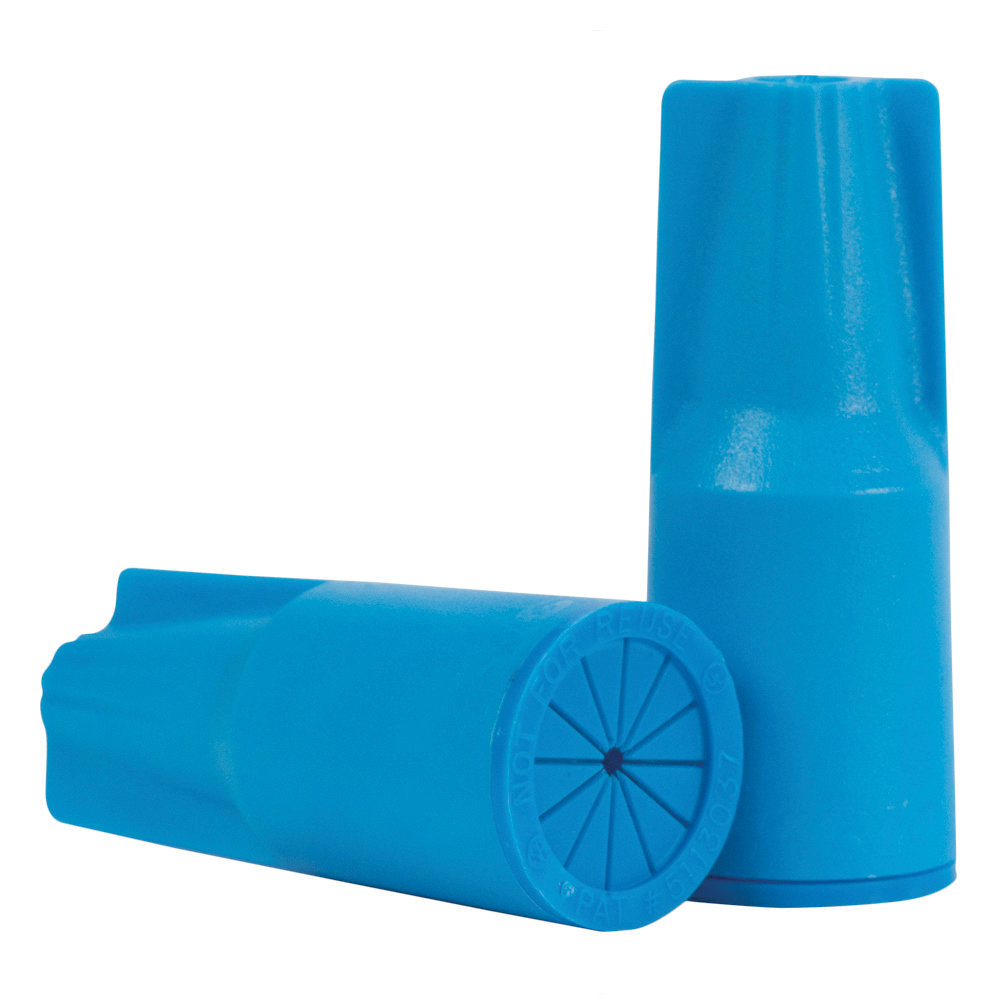 10666 Wire Connector, 22 to 8 AWG Wire, Copper Contact, Silicone Housing Material, Blue