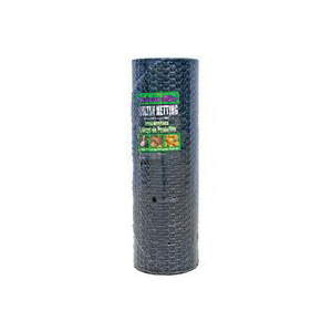 12 01 45 29 Poultry Hex Netting, 150 ft L, 36 in W, 20 ga Gauge, Hexagonal Mesh, 1 in Mesh, Galvanized