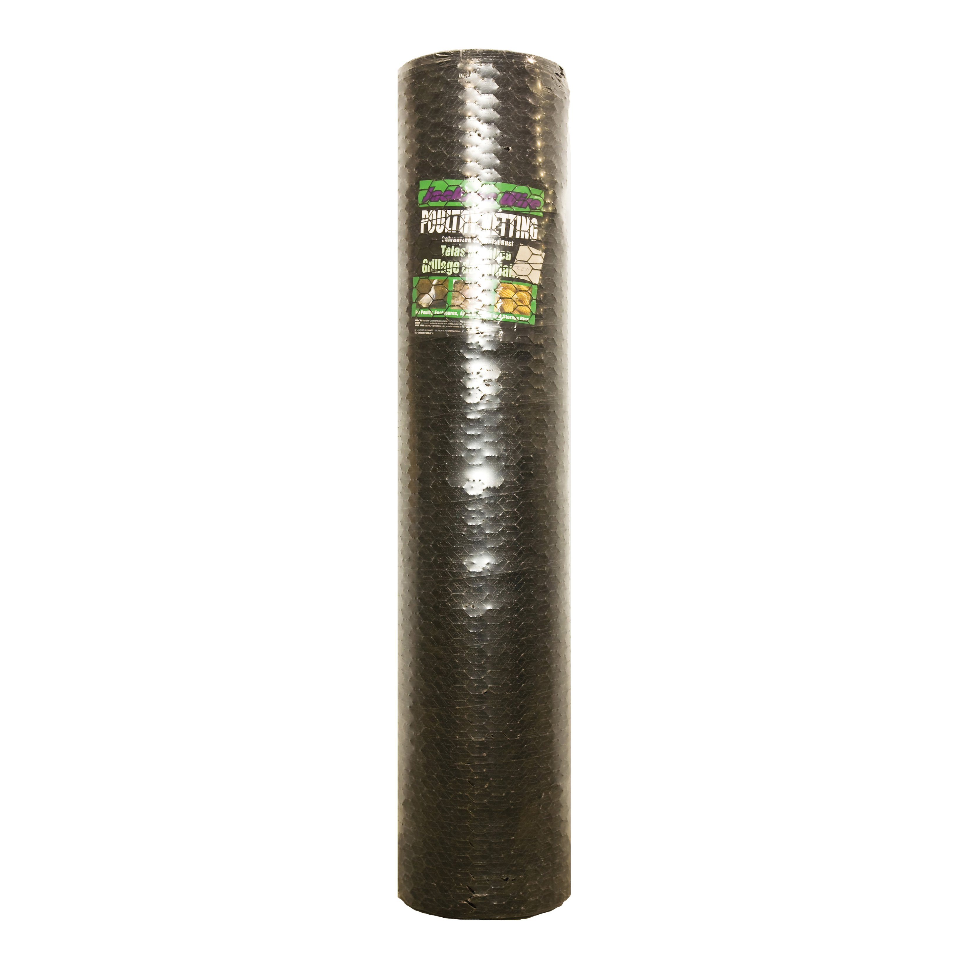 12 01 46 29 Poultry Hex Netting, 150 ft L, 48 in W, 20 ga Gauge, Hexagonal Mesh, 1 in Mesh, Galvanized