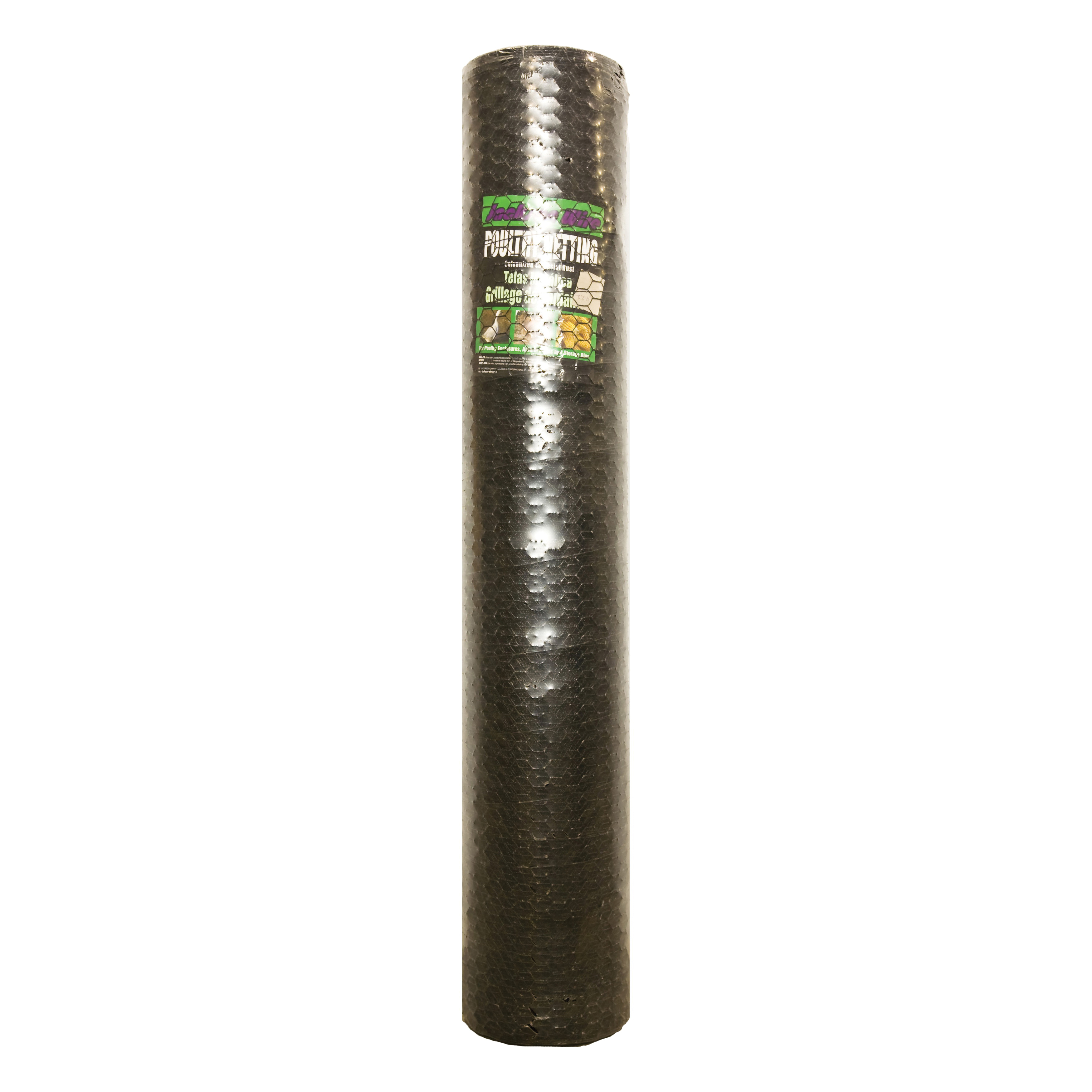 12 01 48 29 Poultry Hex Netting, 150 ft L, 72 in W, 20 ga Gauge, Hexagonal Mesh, 1 in Mesh, Galvanized
