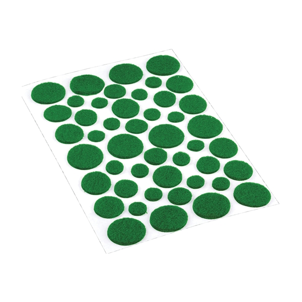 9423 Protective Pad, Felt Cloth, Green, Round