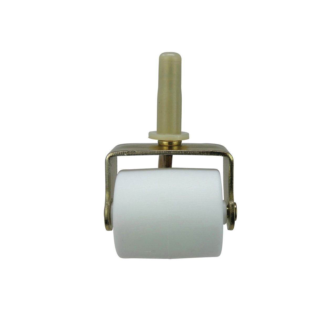 Shepherd Hardware 9535 Bed Roller with Stem and Socket, 2 in Dia Wheel, 125 lb Load, Metal/Resin, White - 2