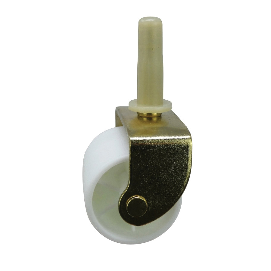 Shepherd Hardware 9535 Bed Roller with Stem and Socket, 2 in Dia Wheel, 125 lb Load, Metal/Resin, White - 3