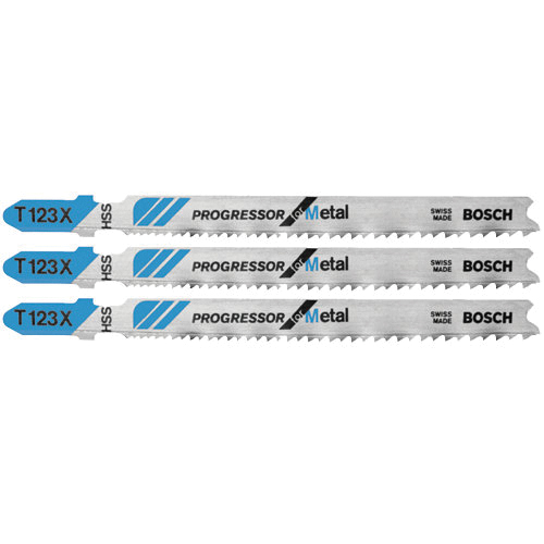 T123X3 Jig Saw Blade, 5/16 in W, 4 in L, 10/24 TPI, HSS Cutting Edge