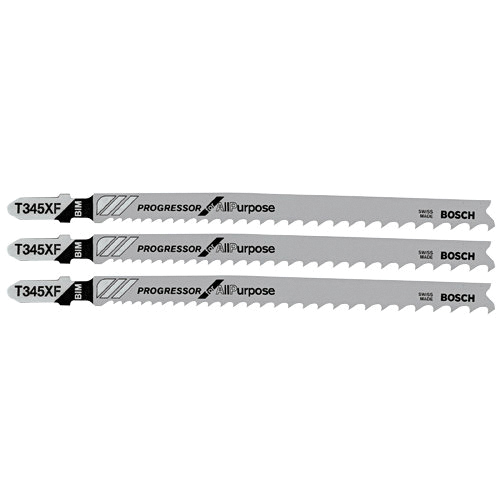 T345XF3 Jig Saw Blade, 0.39 in W, 5-1/4 in L, 5/10 TPI, HSS Cutting Edge
