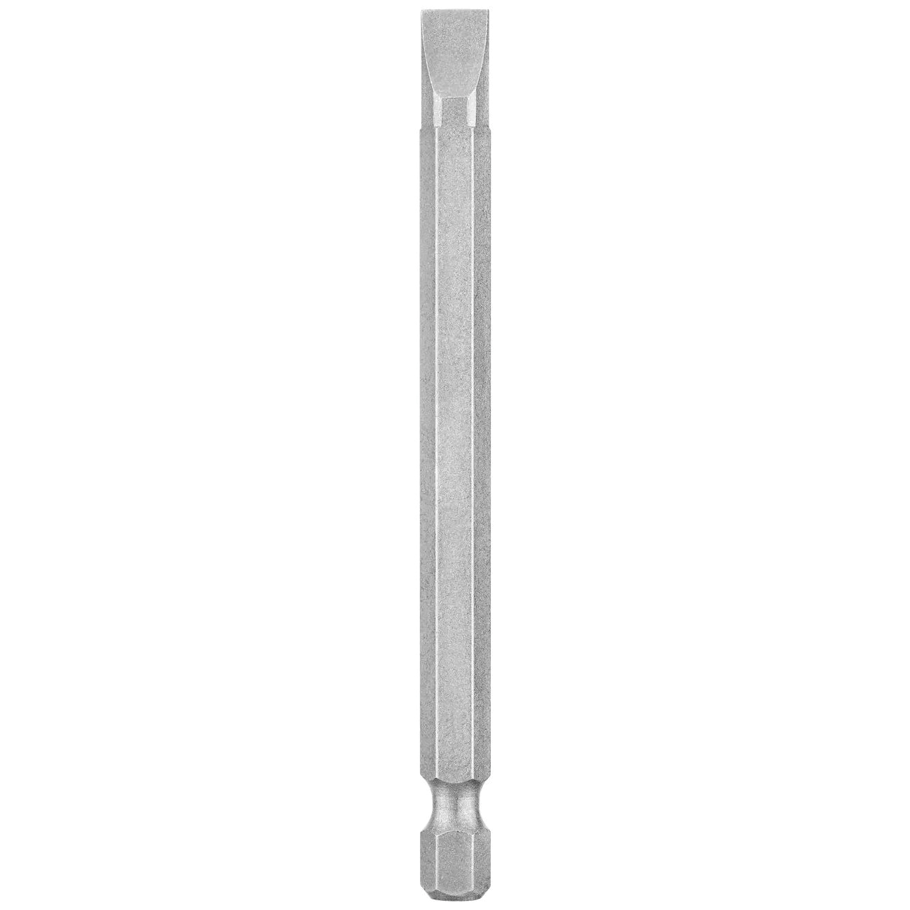 DW2040 Power Screwdriver Bit, #10 Drive, Slotted Drive, 1/4 in Shank, Hex Shank, 3-1/2 in L, Tool Steel