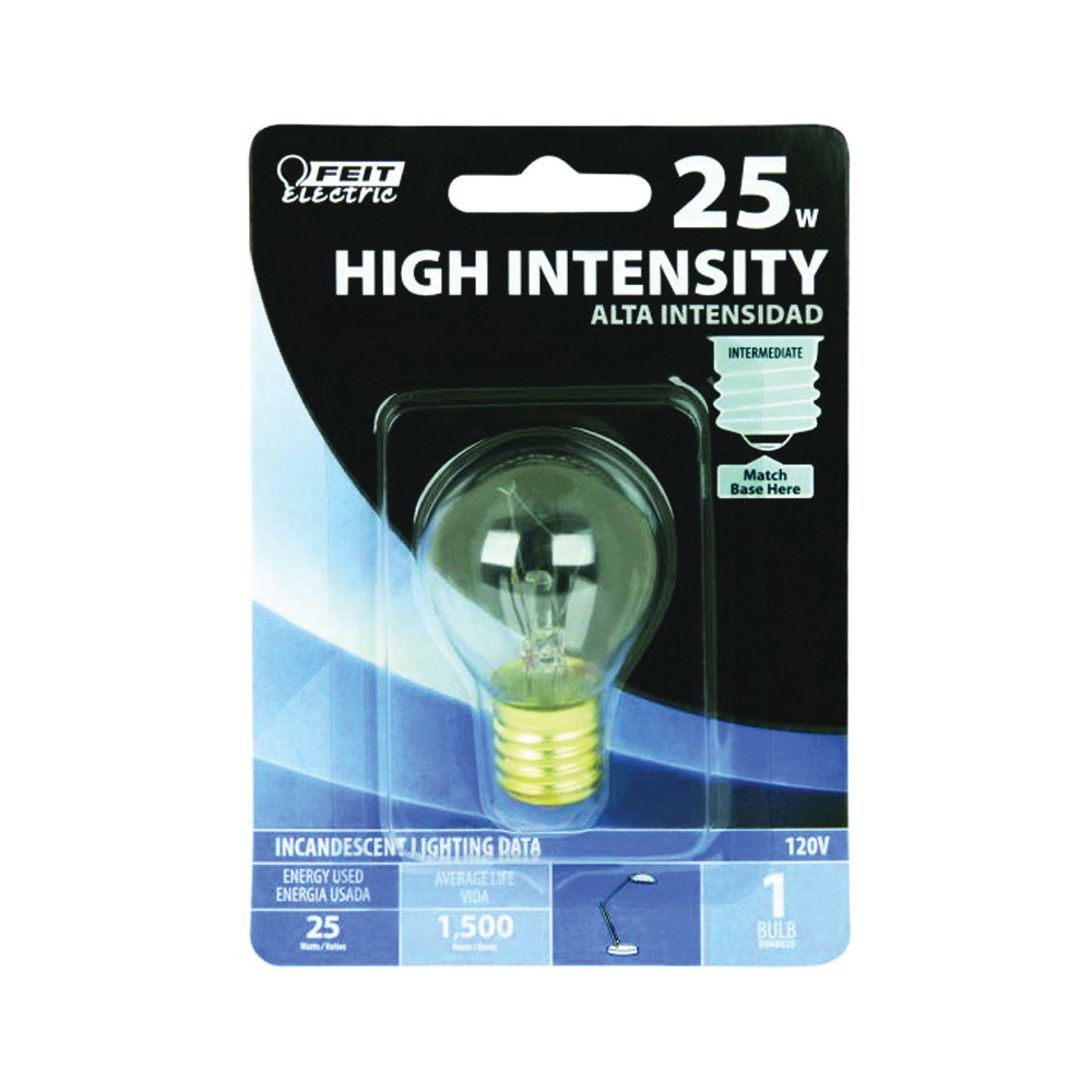 BP25S11N Incandescent Bulb, 25 W, S11N Lamp, E17 Intermediate Lamp Base, 2700 K Color Temp