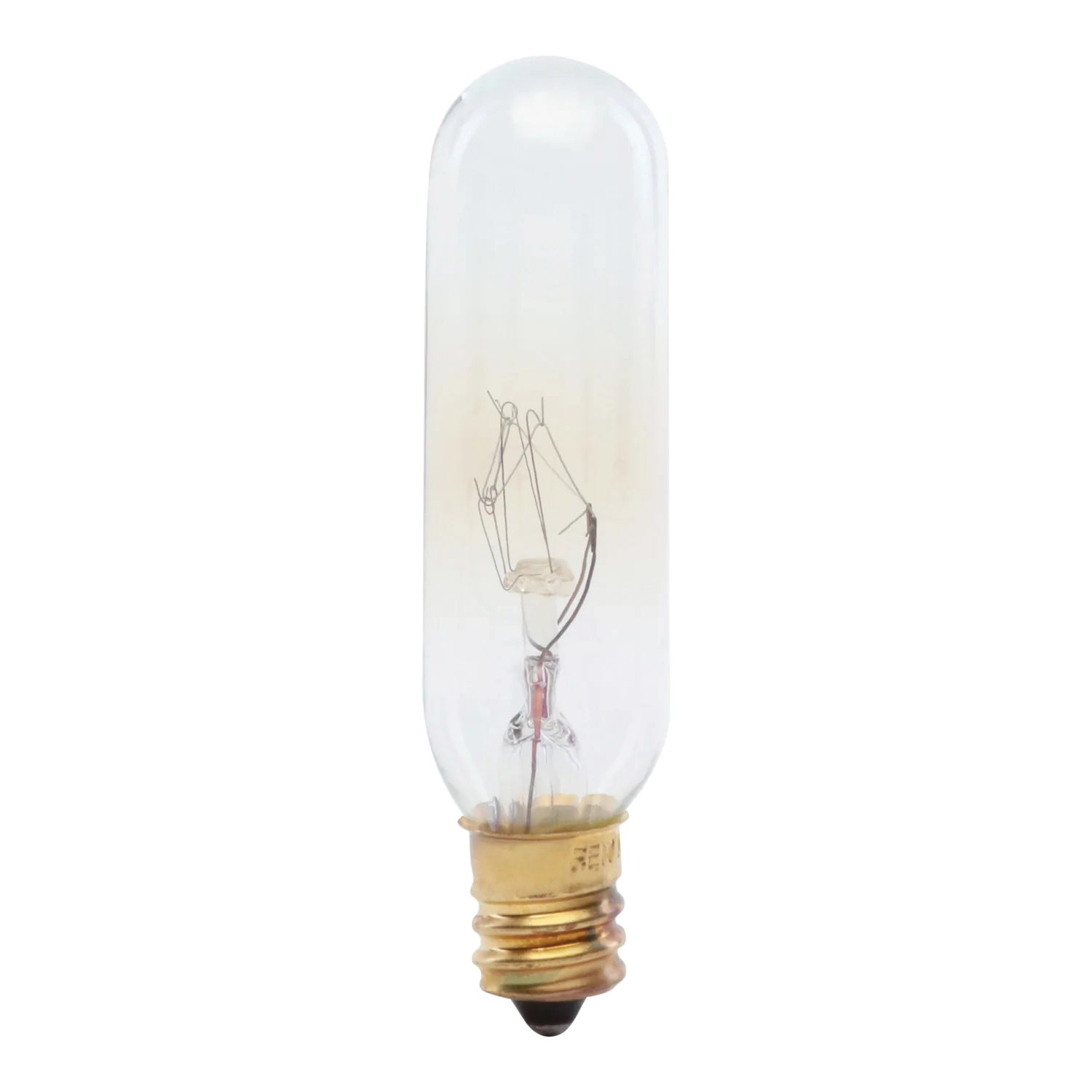 Feit Electric BP15T6-145 Incandescent Lamp, Clear Lamp, 0.75 in D x 2.87 in H Dimensions, 15 W, T6 Lamp, 85 Lumens