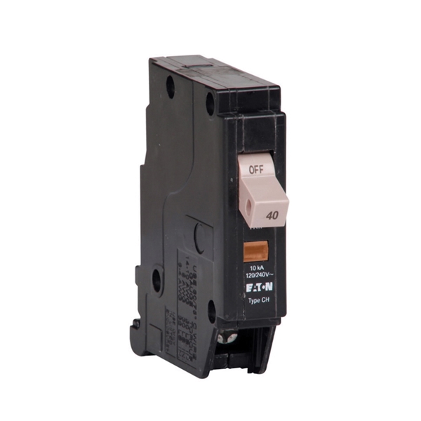 CHF140 Circuit Breaker with Flag, Type CHF, 40 A, 1 -Pole, 120/240 V, Mechanical Trip, Plug Mounting