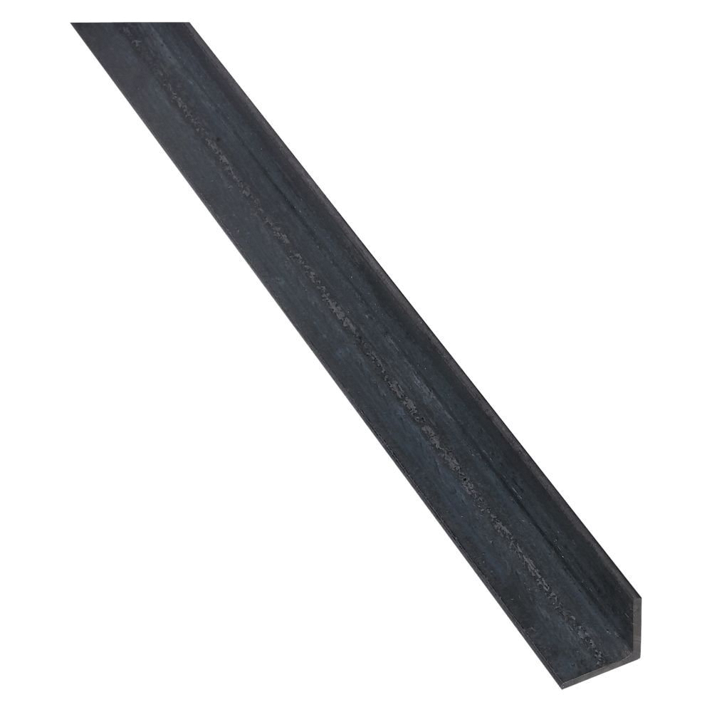 4060BC Series N301-499 Solid Angle, 1-1/4 in L Leg, 72 in L, 1/8 in Thick, Steel, Mill