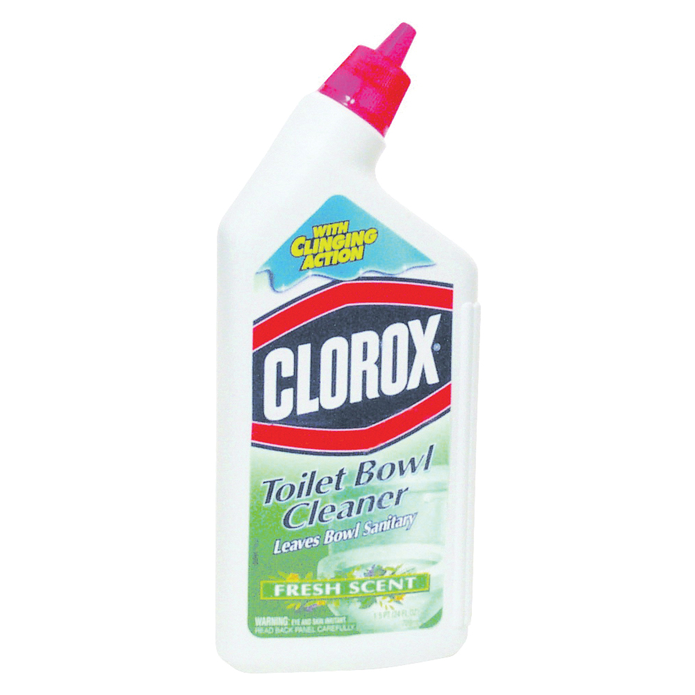 00933 Toilet Bowl Cleaner with Bleach, 24 oz Bottle, Gel, Fresh