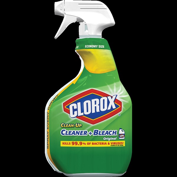Clorox Clean-Up 01204 Cleaner Plus Bleach, 32 oz Bottle, Liquid, Bleach, Yellow - 3
