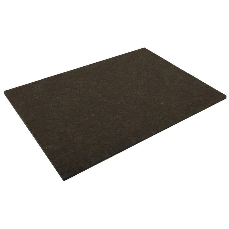 9956 Self-Adhesive Furniture Pad, Felt, Brown, 6 in L, 4-1/4 in W, Rectangular