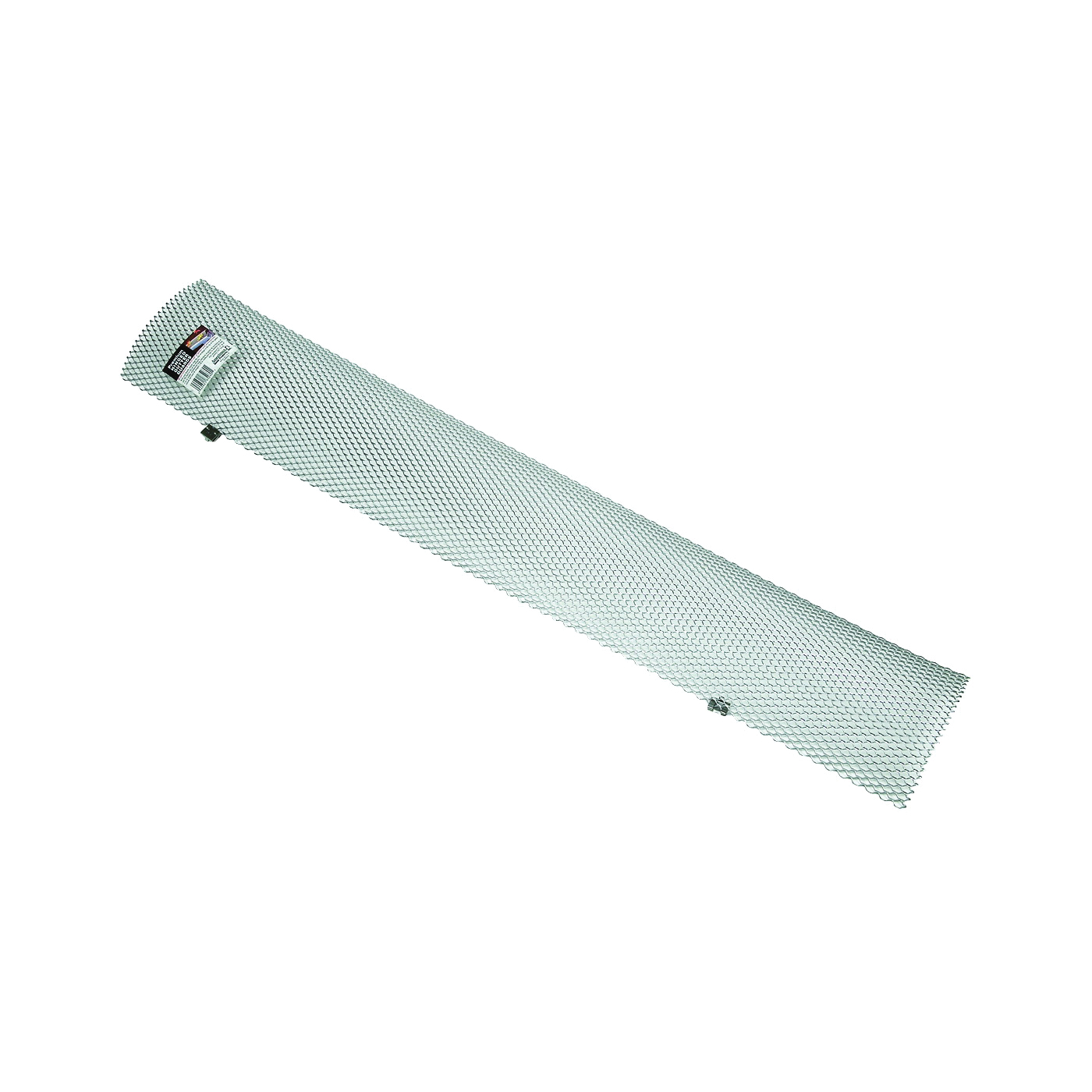 85280BX Hinged Gutter Guard, 3 ft L, 6 in W, Steel, Galvanized, Silver