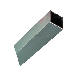 4207BC Series N247-619 Metal Tube, Square, 48 in L, 1 in W, 1/16 in Wall, Aluminum, Mill