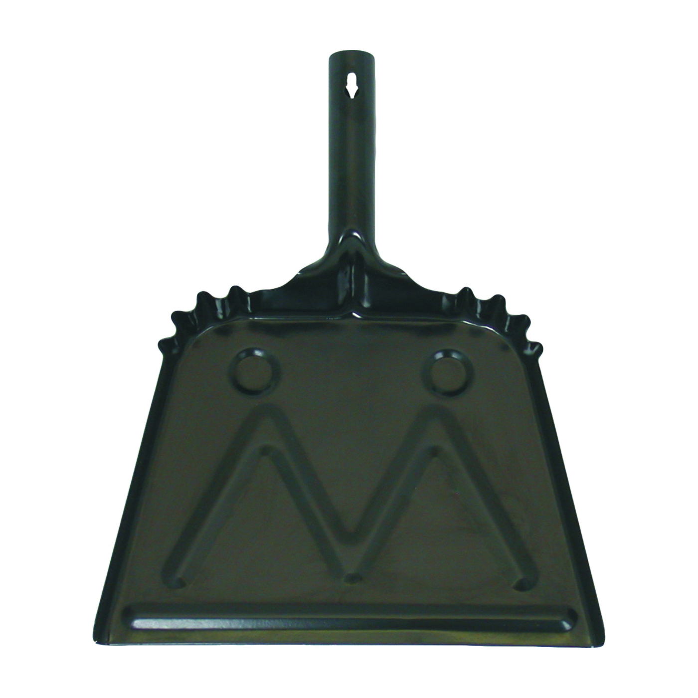 151-12 Metal Dustpan, 11-1/2 in W, Metal, Black