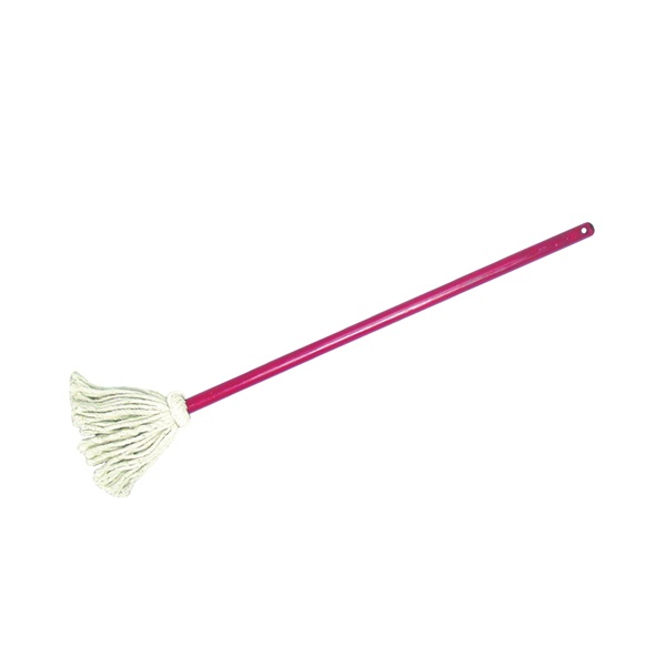 9302-12 Toy Mop, Cotton Mop Head, Wood Handle