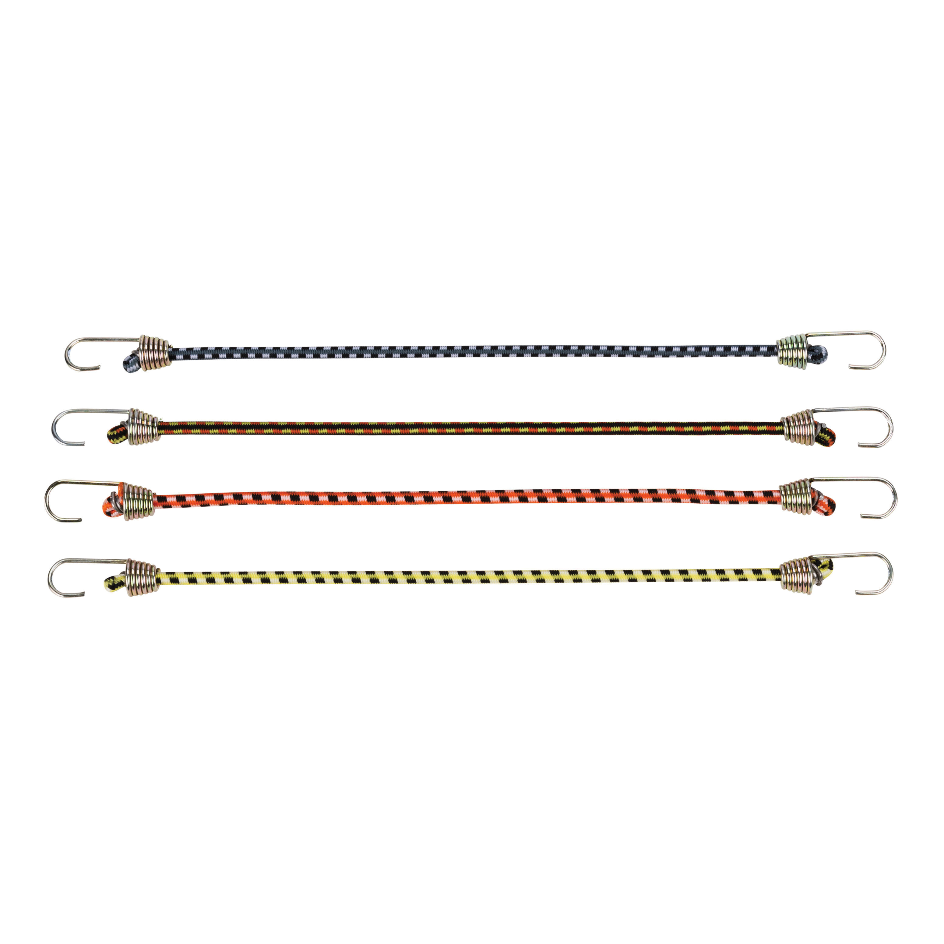 Keeper 06051 Bungee Cord, 10 in L, Rubber, Multi-Color, Hook End - 2