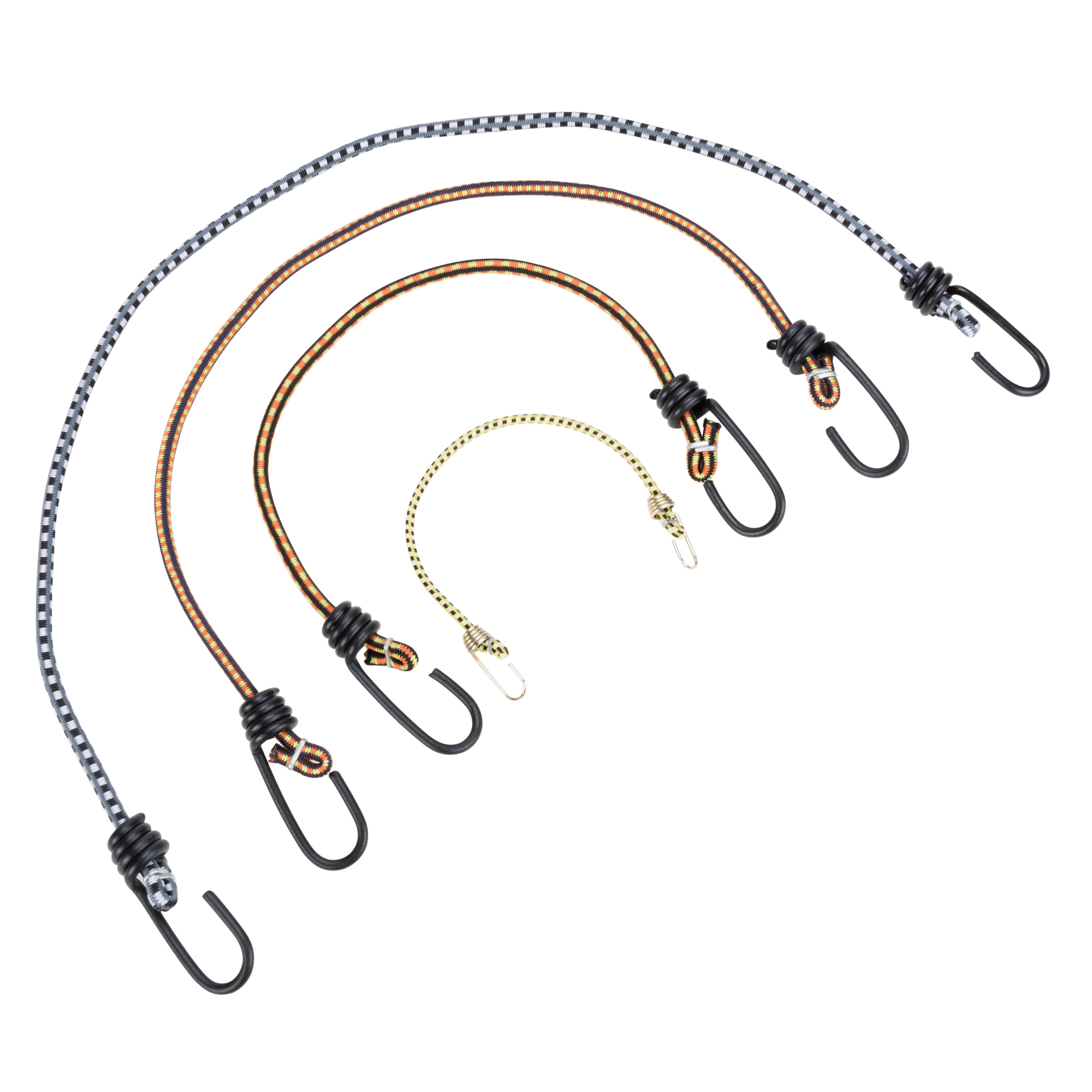 Keeper 06306 Bungee Cord, 10 in L, Rubber, Multi-Color, Hook End - 2