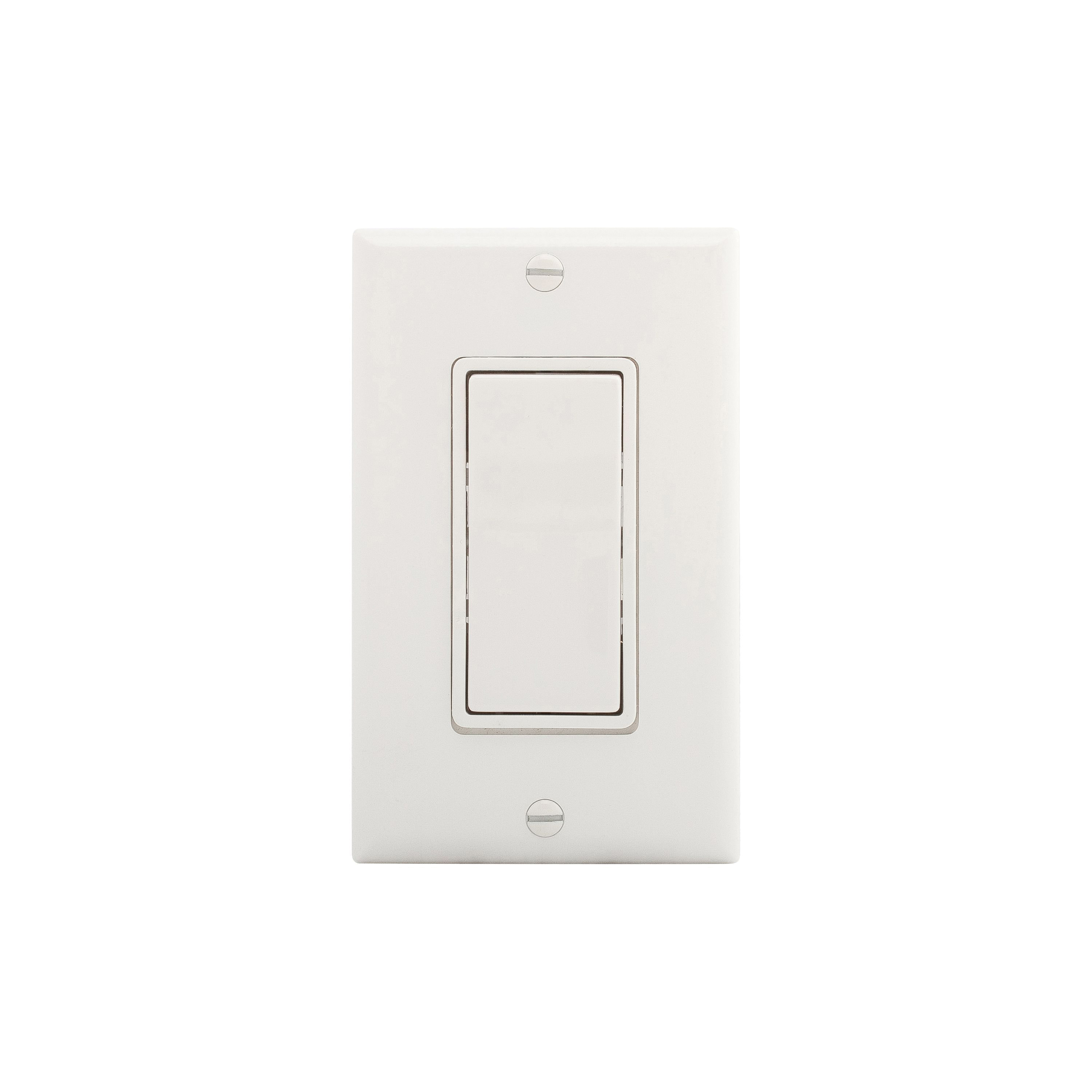 Wiring Devices 7500 Series 7511W-BOX Decorator Switch, 1-Pole, 15 A, 120/277 V, SPST, Lead Wire Terminal, White, 1-Pole