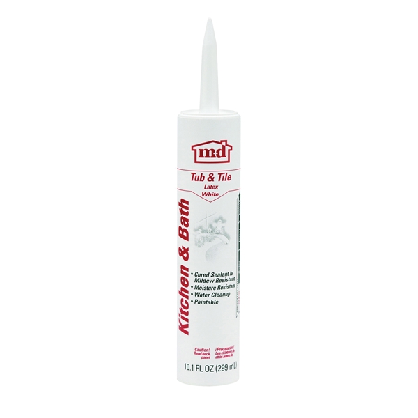 3005218 Adhesive Caulk, White, 24 hr Curing, 10.1 oz Cartridge
