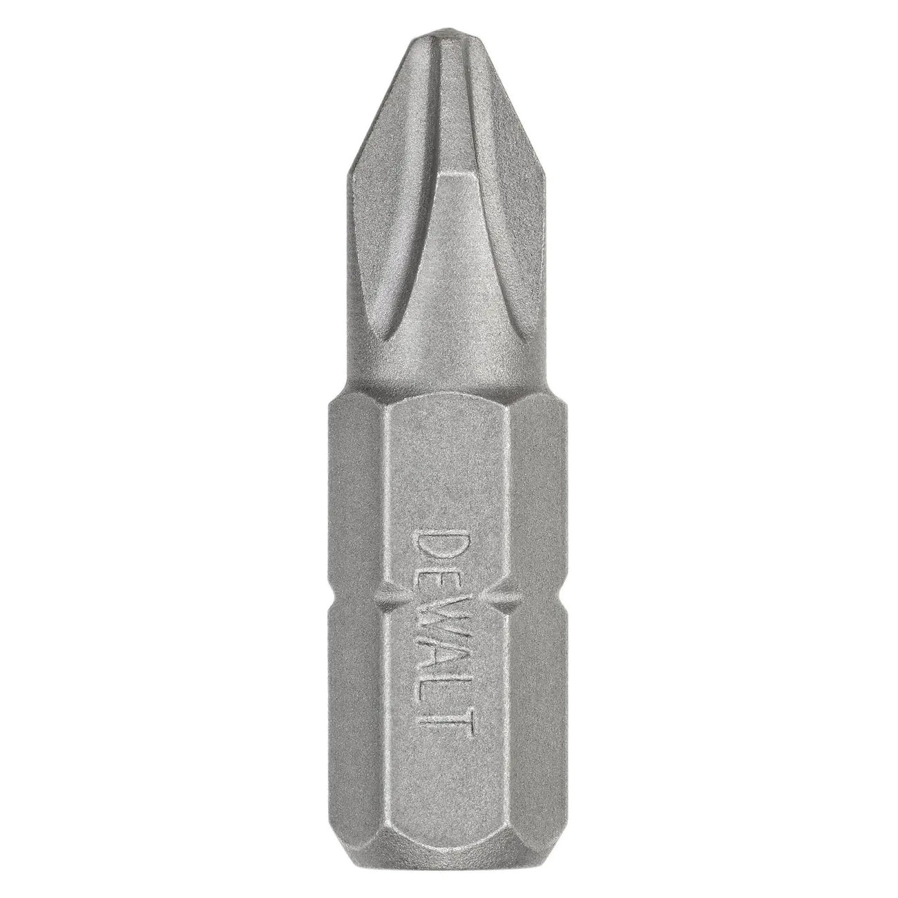 DW2002BL Screwdriving Bit, #2 Drive, Phillips Drive, 1/4 in Shank, Hex Shank, 1 in L, Steel