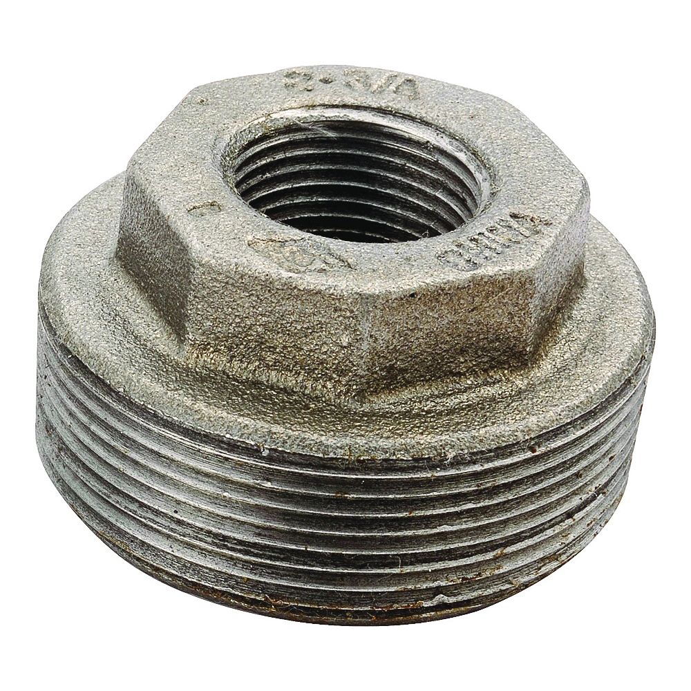 B241 50X25 Pipe Bushing, 2 x 1 in, MIP x FIP, Iron, 40 Schedule, 300 psi Pressure
