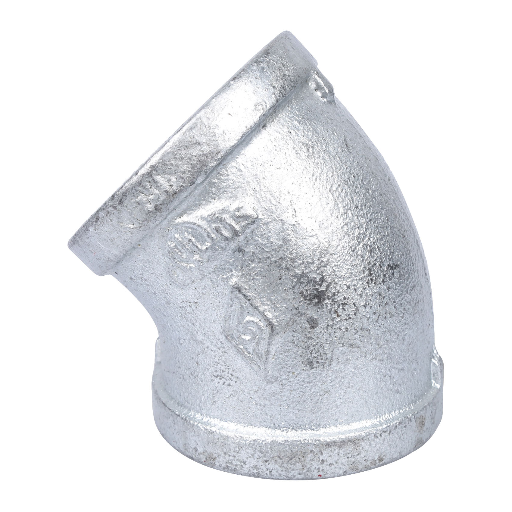 4-2G Pipe Elbow, 2 in, Threaded, 45 deg Angle, 40 Schedule, 300 psi Pressure