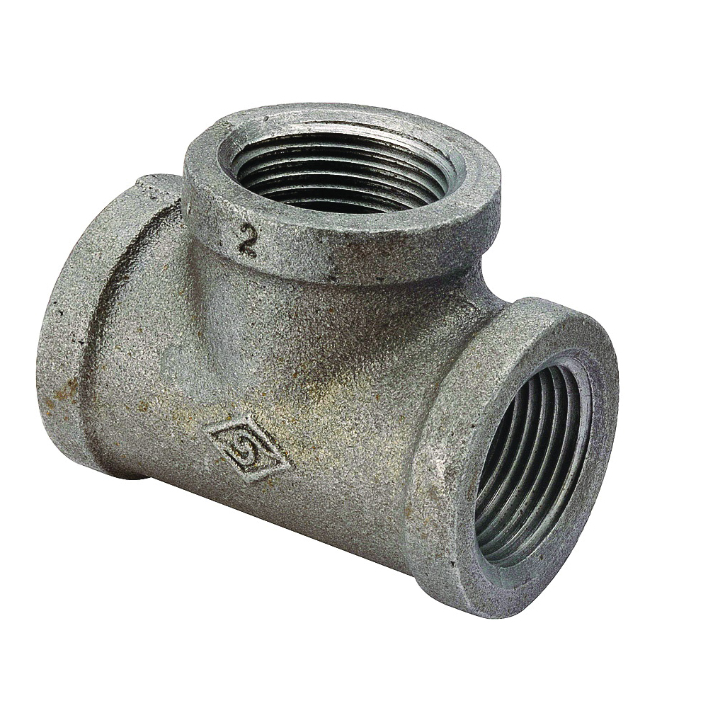 B130 10 Pipe Tee, 3/8 in, Threaded, Malleable Iron, SCH 40 Schedule, 300 psi Pressure