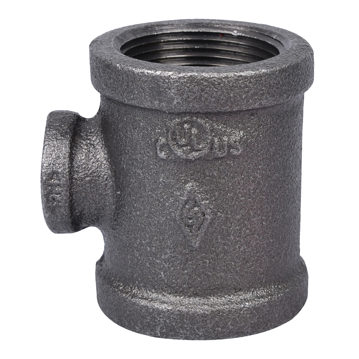 B130R 32X15 Pipe Tee, 1/2 x 1-1/4 in, Threaded, Malleable Iron, SCH 40 Schedule, 300 psi Pressure