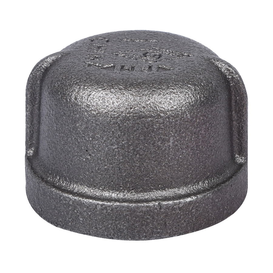 18-1B Pipe Cap, 1 in, Threaded, Iron, 40 Schedule, 300 psi Pressure