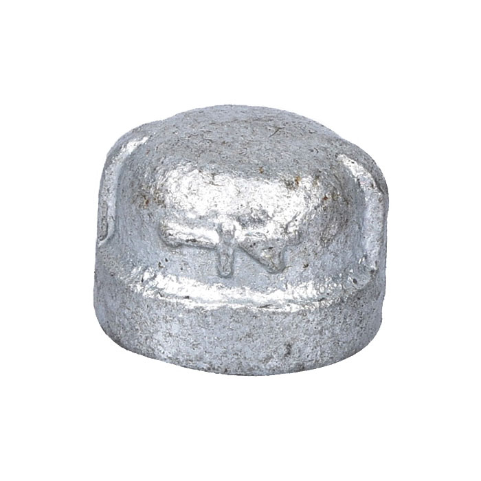 18-1/4G Pipe Cap, 1/4 in, Threaded, Iron, SCH 40 Schedule, 300 psi Pressure