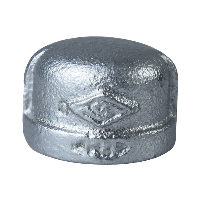 18-3/4G Pipe Cap, 3/4 in, Threaded, Iron, SCH 40 Schedule, 150 psi Pressure