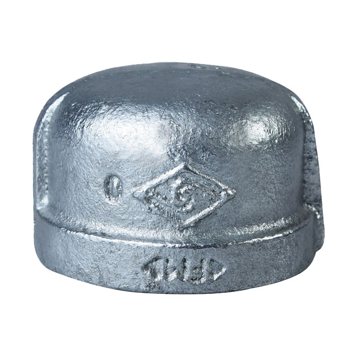 18-1G Pipe Cap, 1 in, Threaded, Iron, SCH 40 Schedule, 150 psi Pressure
