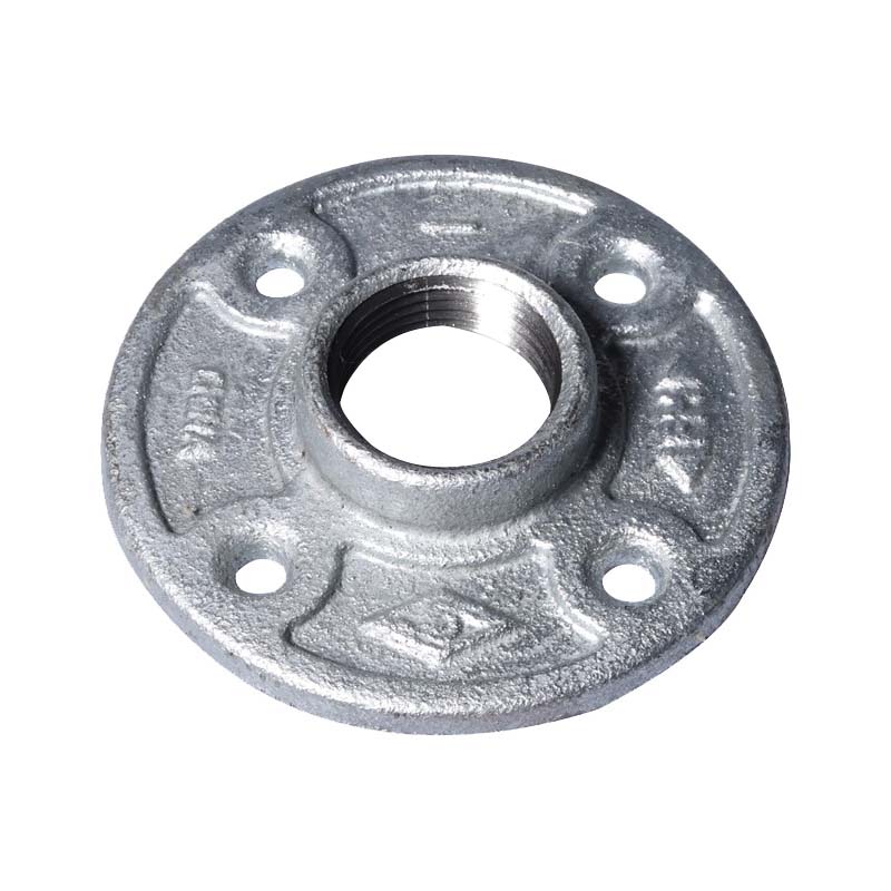27-1G Floor Flange, 1 in, 3.8 in Dia Flange, FIP, 4-Bolt Hole, 0.28 in Dia Bolt Hole, 0.67 in L Through Bore