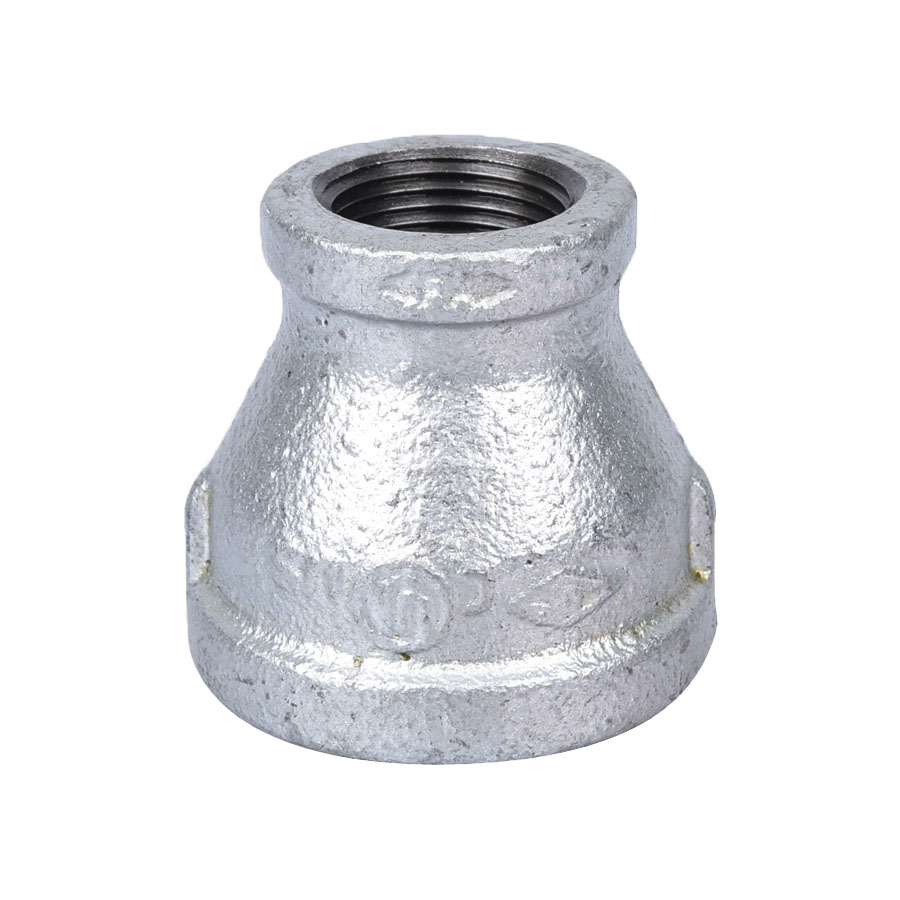 24-11/4X3/4G Reducing Pipe Coupling, 1-1/4 x 3/4 in, Threaded, Steel, 40 Schedule, 300 psi Pressure