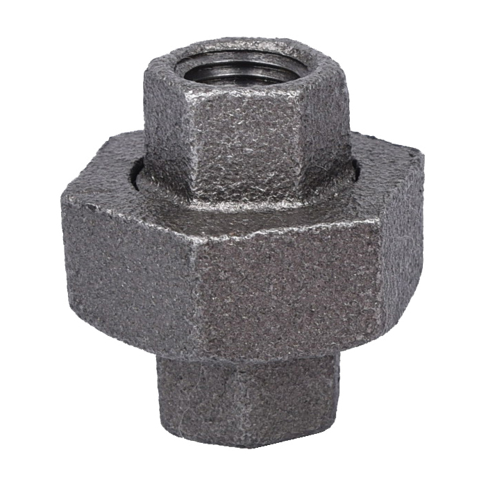 B342 8 Pipe Union, 1/4 in, Threaded, Malleable Iron, 40 Schedule, 300 psi Pressure