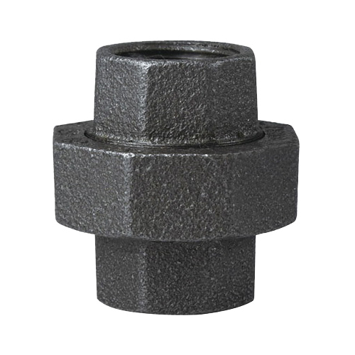 34B-3/4B Pipe Union, 3/4 in, Threaded, Malleable Iron, 40 Schedule, 300 psi Pressure
