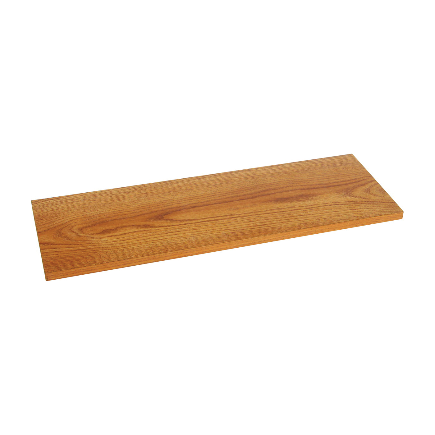 1980 OK 10X36 Shelf Board, 200 lb, 36 in L, 10 in W, Particleboard, Oak