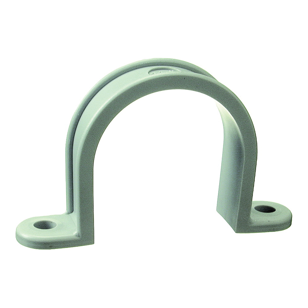 71207B 2-Hole Conduit Strap, 3/4 in, PVC, Wall Mounting