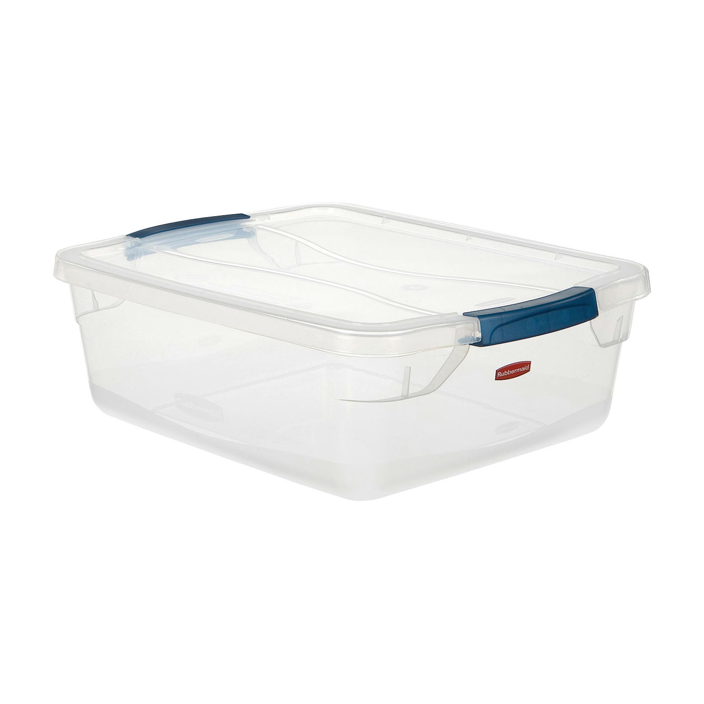 Clever Store RMCC160000 Storage Container, Plastic, Clear, 18-3/4 in L, 13-3/8 in W, 5.625 in H