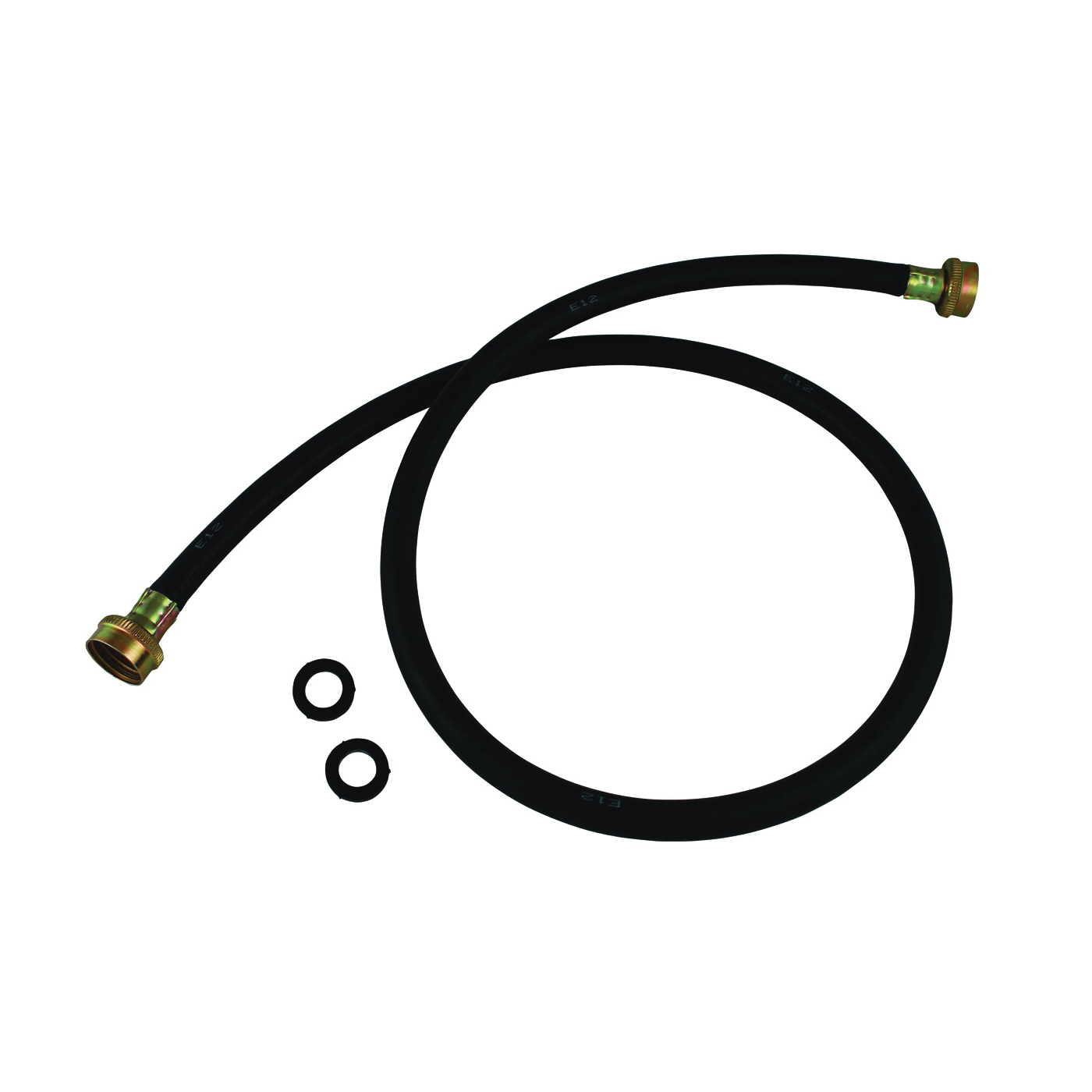 PP850-8 Washing Machine Discharge Hose, 3/4 in ID, 4 ft L, Female, Rubber