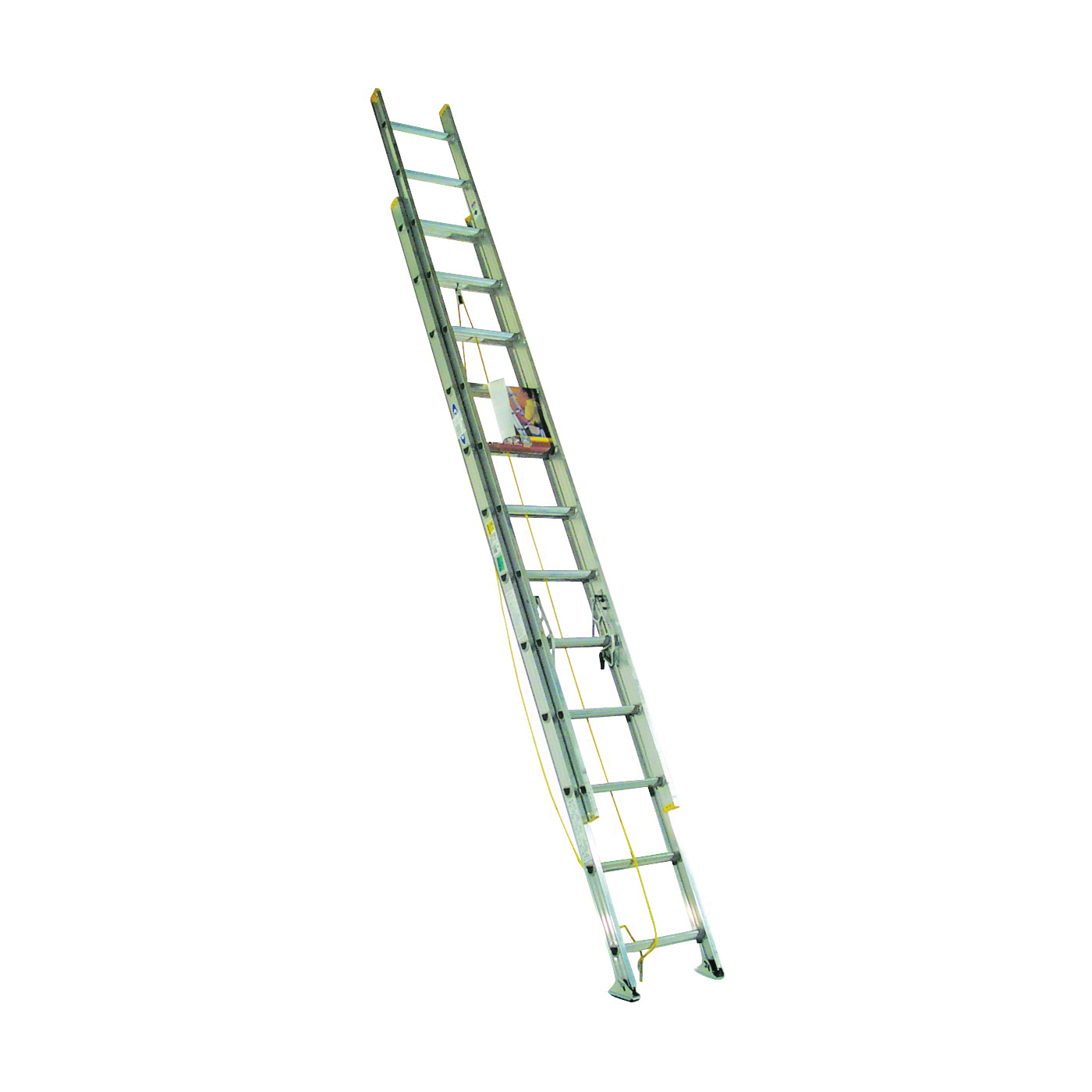 WERNER D1224-2  24 ft. Extension Ladder, 23 ft. Reach, 225 lb, Aluminum