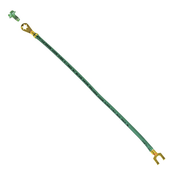 GGP-1502 Grounding Pigtail, 12 AWG Wire, Copper, Green