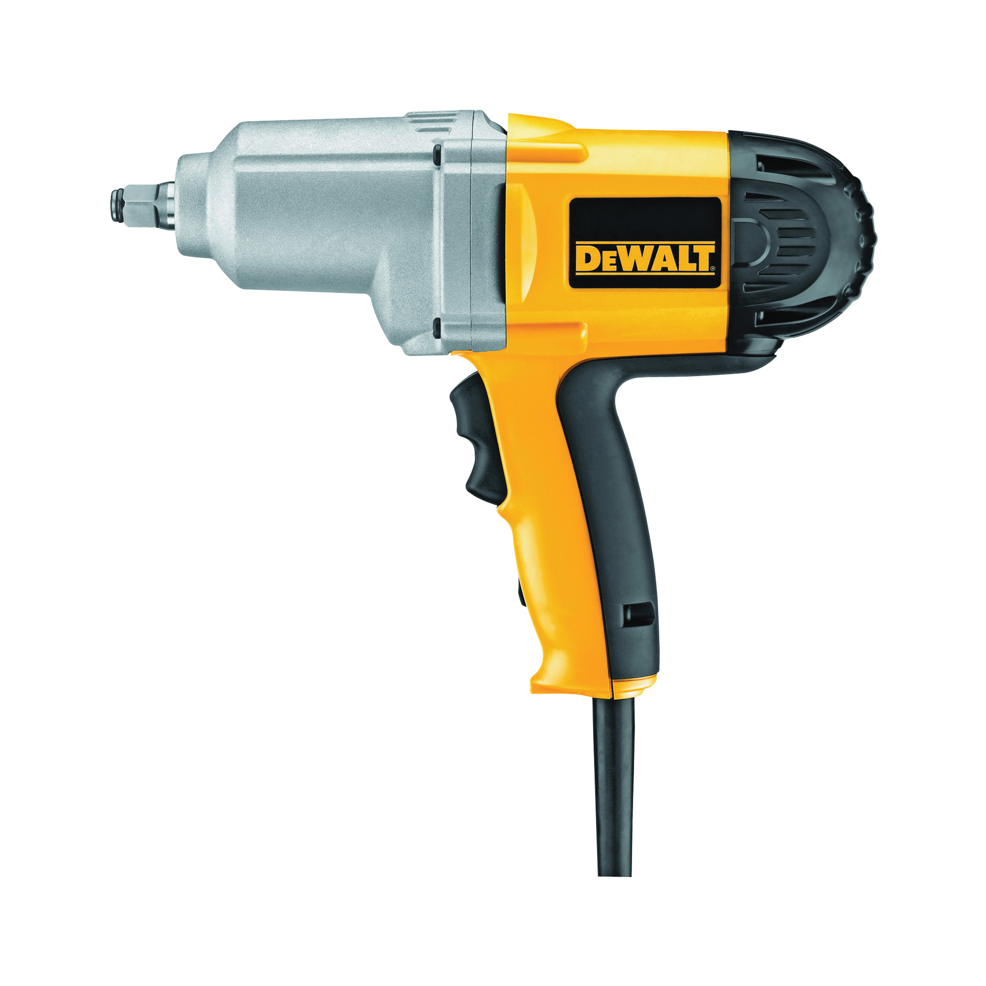 DW293 Impact Wrench with Hog Ring Anvil, 7.5 A, 1/2 in Drive, Square Drive, 2700 ipm, 2100 rpm Speed