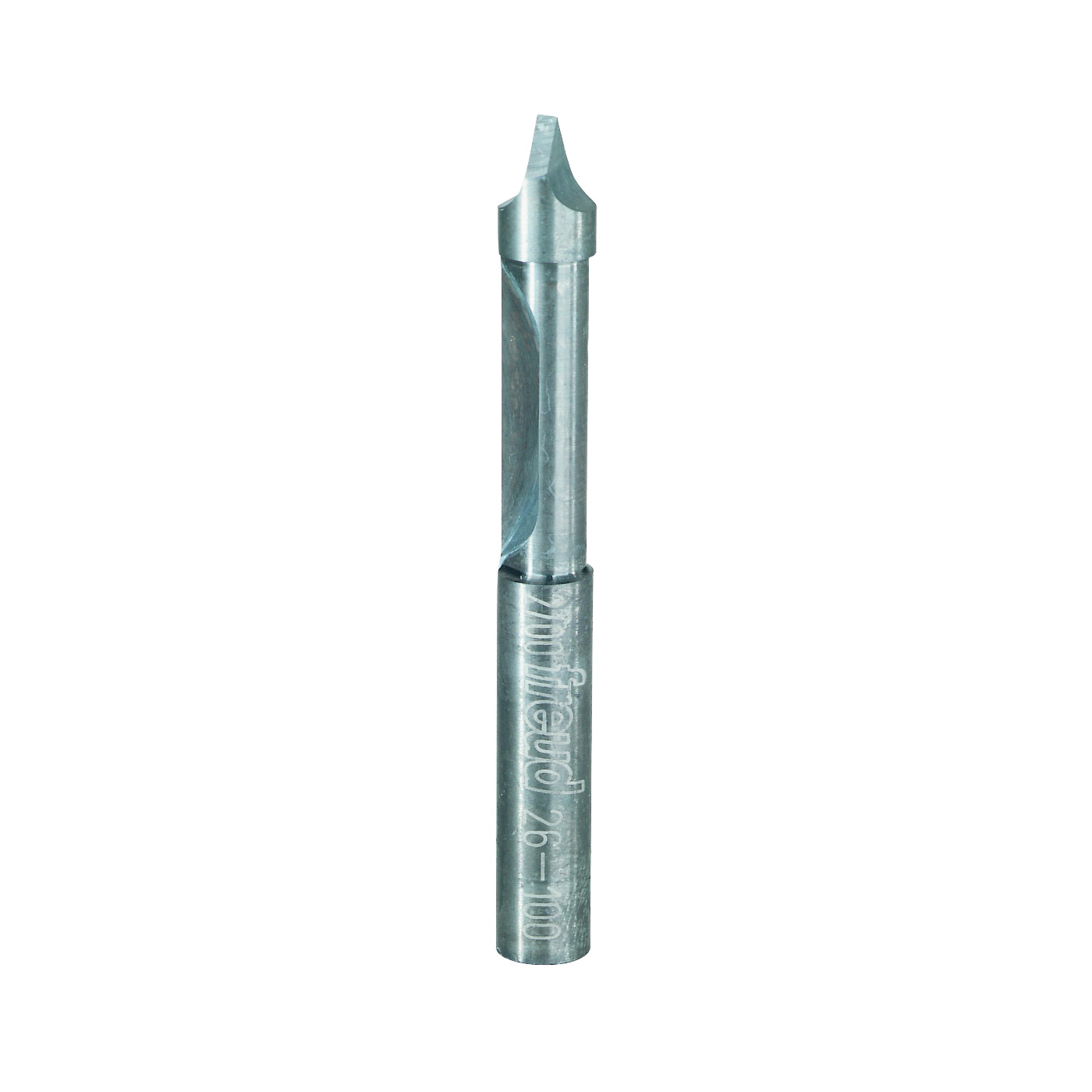 26-100 Router Bit, 1/4 in Dia Cutter, 2-1/4 in OAL, 1/4 in Dia Shank, 1-Cutter, Carbide