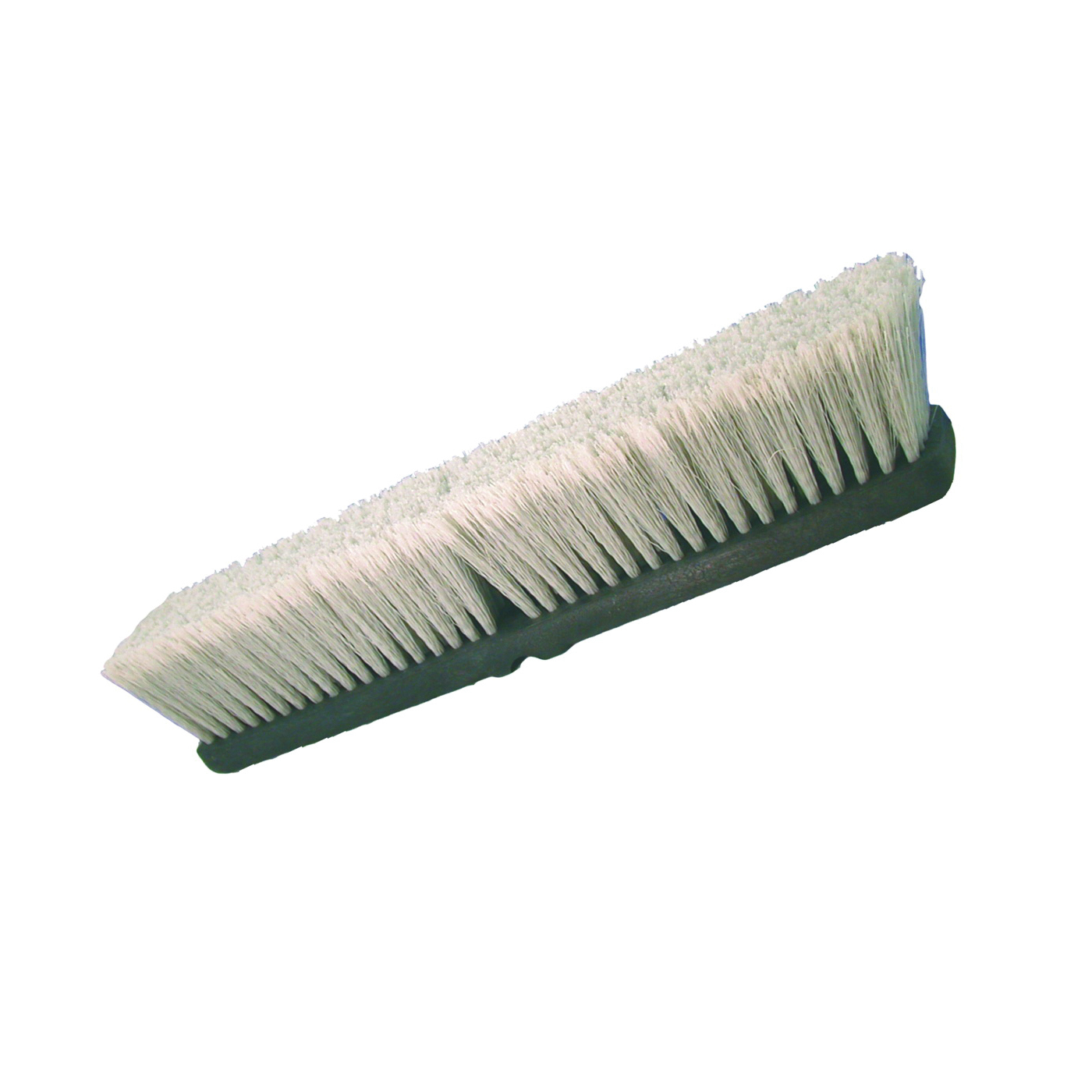 2019-12 Broom Head, Threaded, 3 in L Trim, Polypropylene/Polystyrene Bristle, Gray